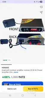 New Amplifier 20 wats box packing and remonte