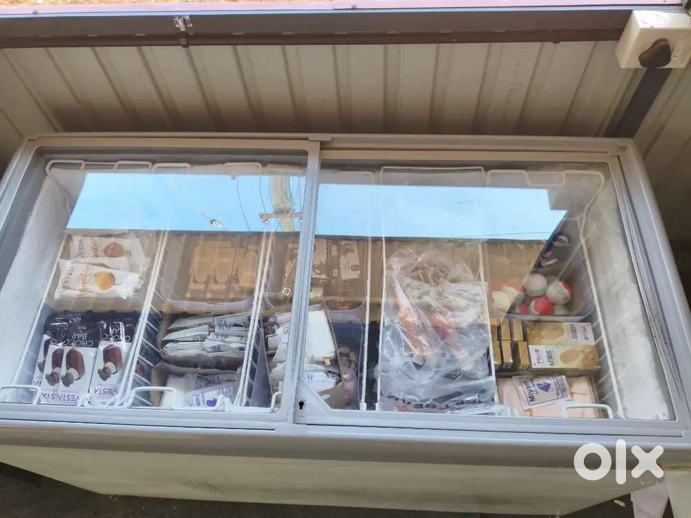 Glass Top Deep Freezer – Good Condition  Perfect for Shop & Home Use