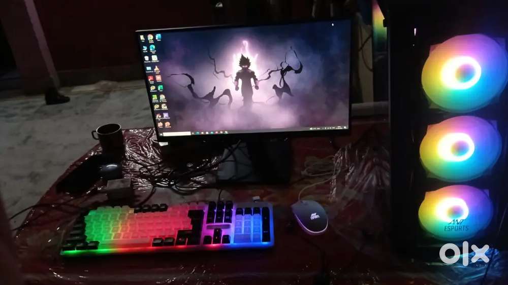 Game gaming p c with r g b cabinet