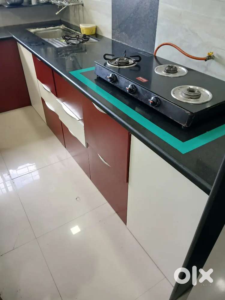 Kitchen  Kattan with trolly. Cupboard.  Study table  at negotiable