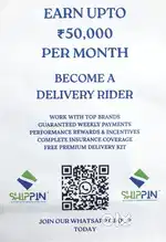 Rider for Parcel Delivery