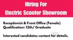 Receptionist & Front Office For Electric Two Wheeler Showroom