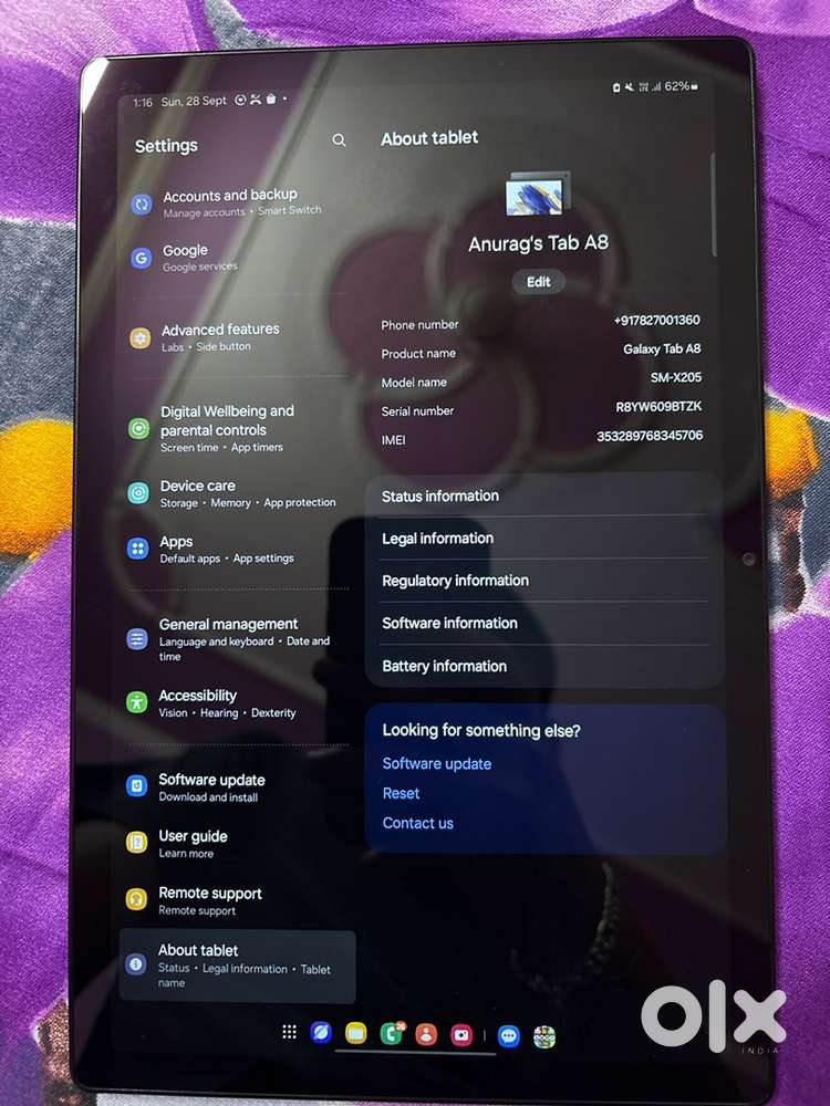 Samsung galaxy  tab A8