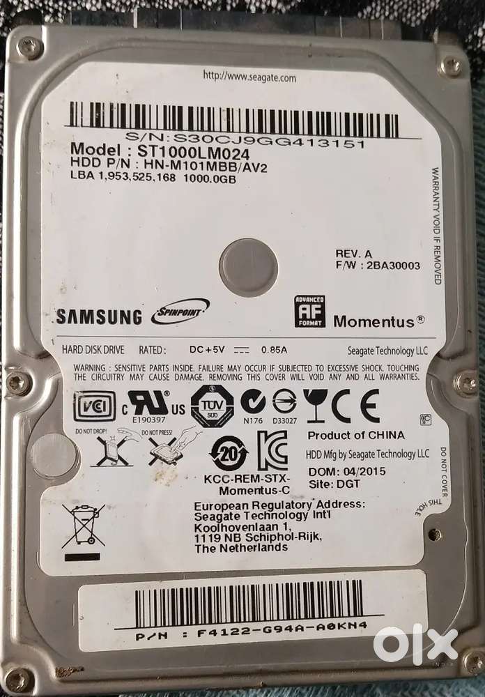 1 TB Laptop HARD DISK and more