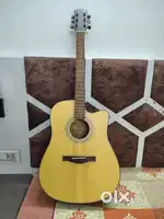 Initer Acoustic Guitar with Free Bag, Capo and Strings