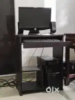 Computer table black,wooden