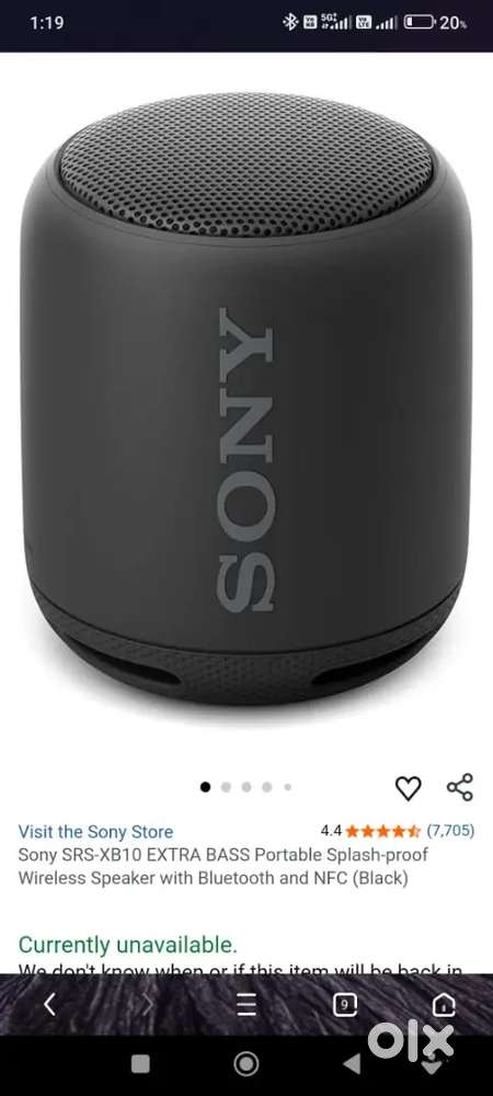 sony srs xb10 Bluetooth speaker