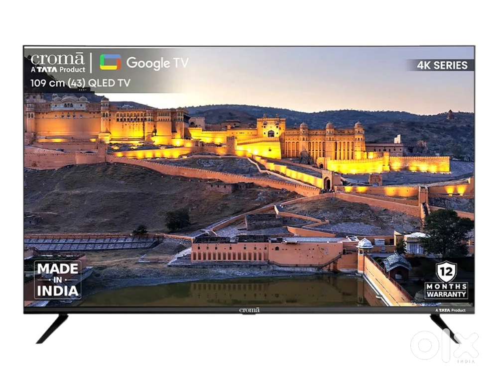 Croma 109 cm (43 inch) QLED 4K Ultra HD Google TV with Dolby Audio