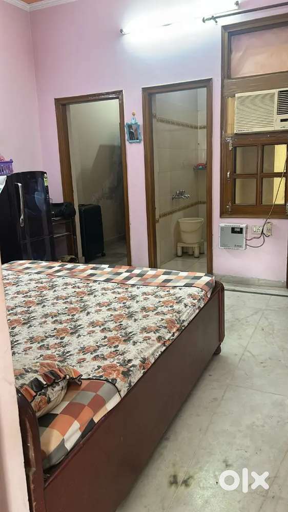 One bhk semi furnished house for rent at model town extension .