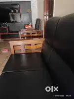 5eater sofa with teapa (teak wood)