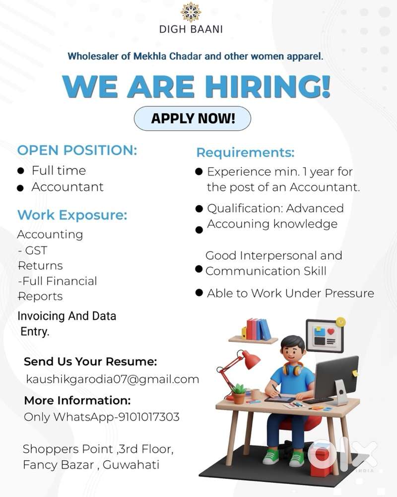 Need a full time accountant
