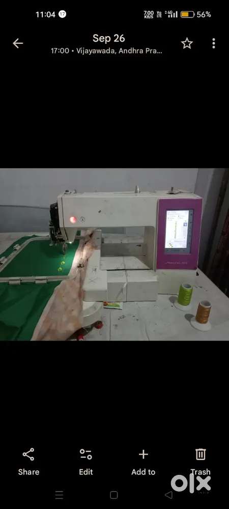 Computer embroidery machine