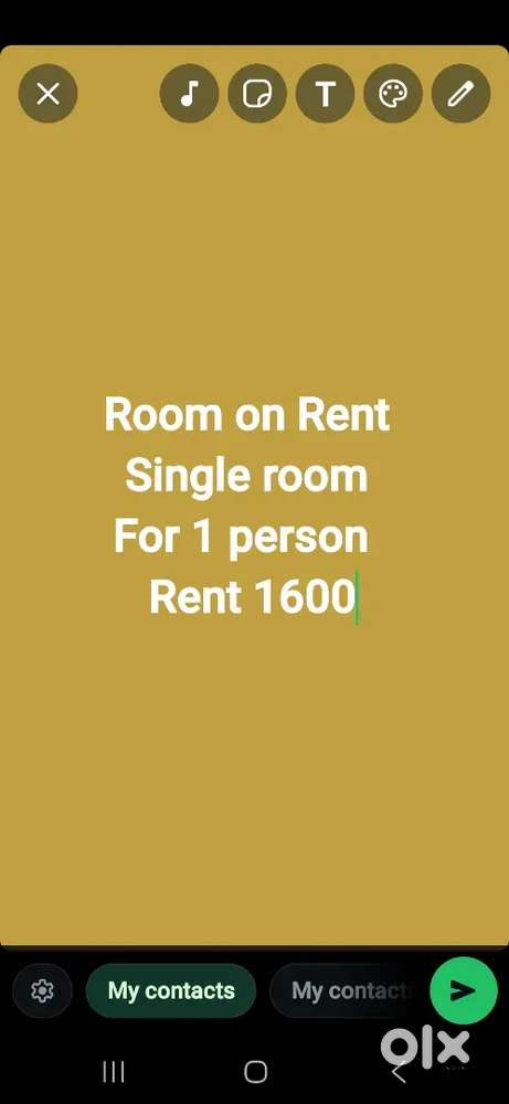 Single room on rent