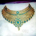 Party wear heavy necklace and earrings
