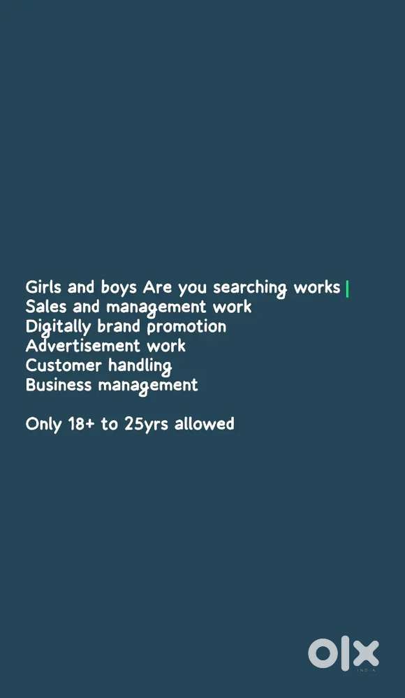 WORK OPPORTUNITY AVAILABLE