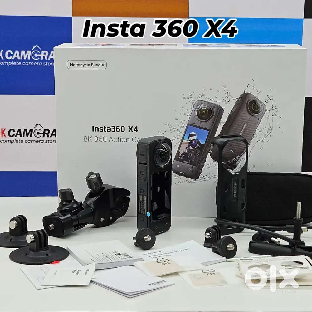 Insta360 X4 Motorcycle Bundle 8K 360 degree Action Camera Kit(Code-27)
