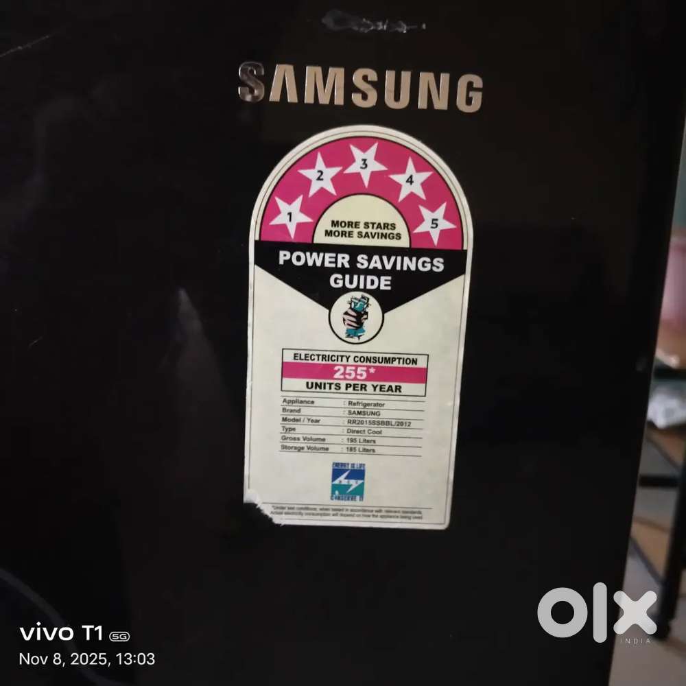 Samsung 5 star fridge 195 L for sale in Nanmangalam