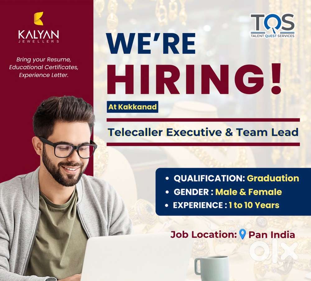 Telecaller Position at Kalyan Jewellers