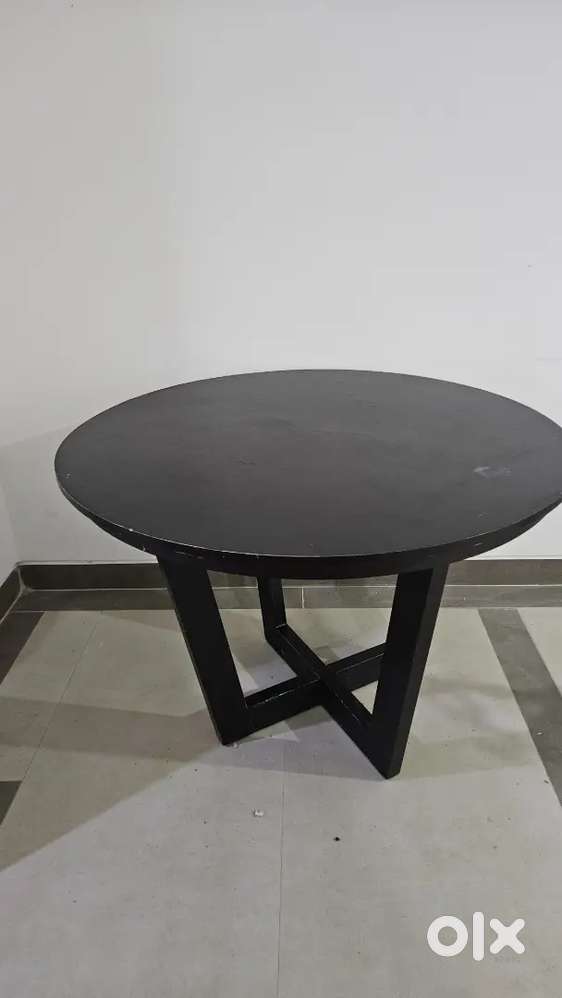 Dining table without chairs