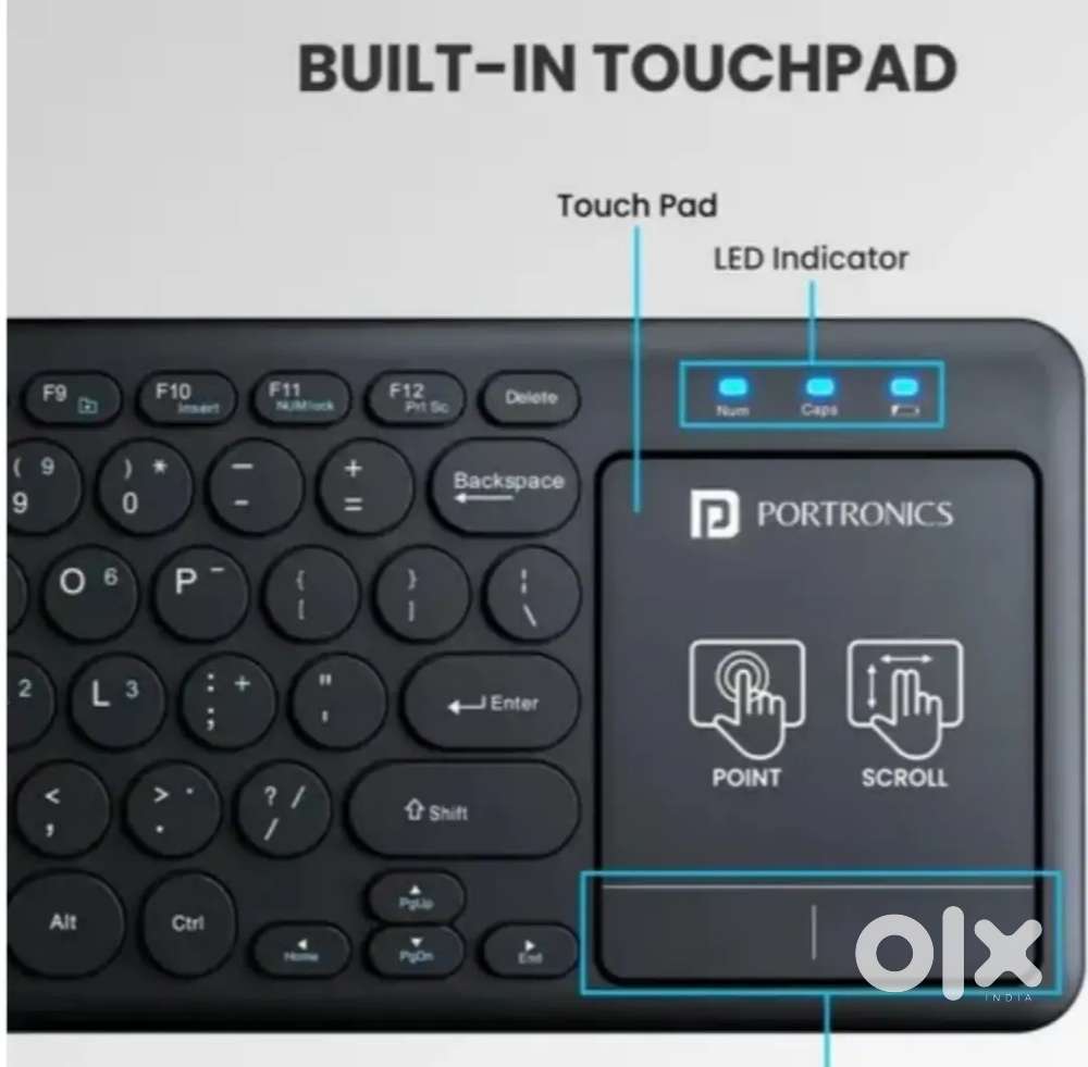 Portronics Bubble Pro Wireless Keyboard – Excellent Condition