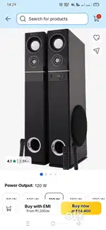Zebronics Tower speakers