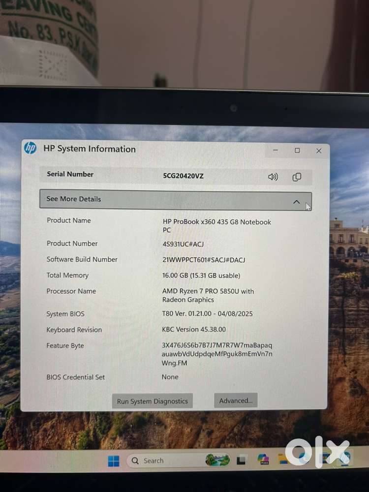 HP probook  x360 435 G8 Notebook for urgent sale