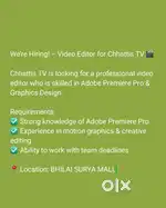 Looking for video editor