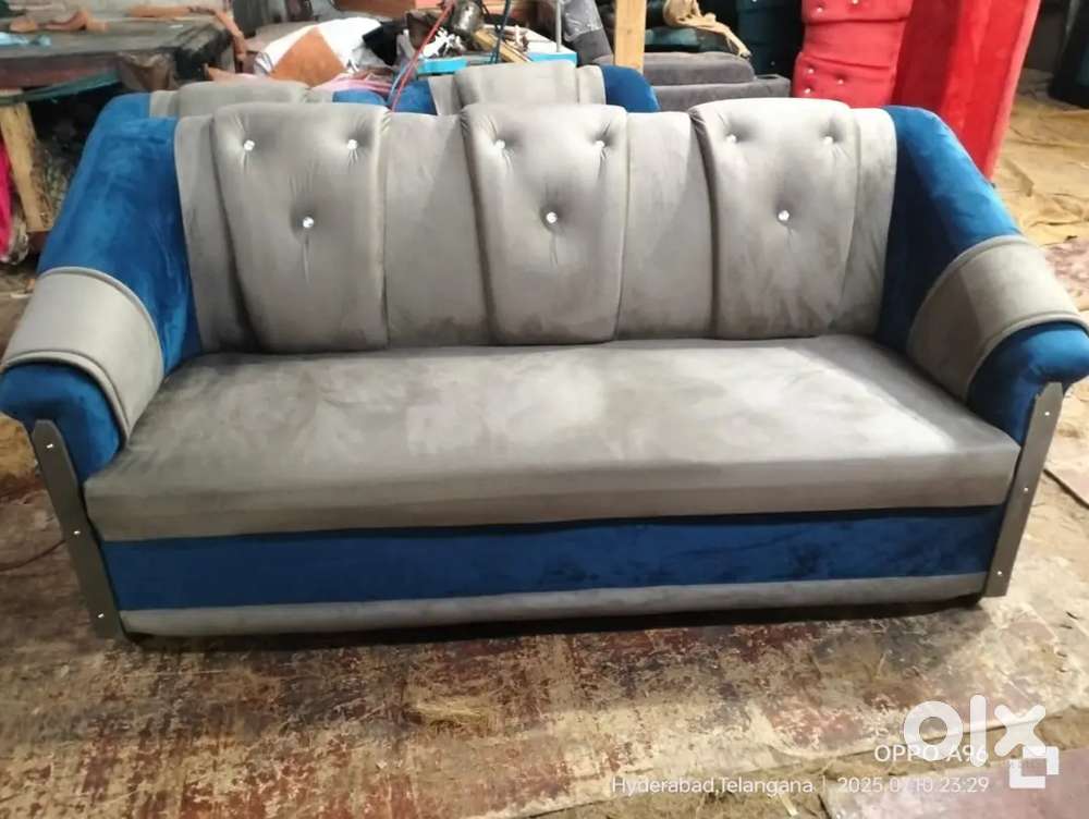 3+1+1 sofa set with beautiful colour combination and designing look
