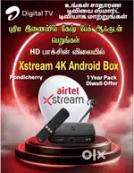 AIRTEL XSTREAM 4K ANDROID SETTOP BOX WITH 1 YEAR PLAN ! DIWALI OFFER !
