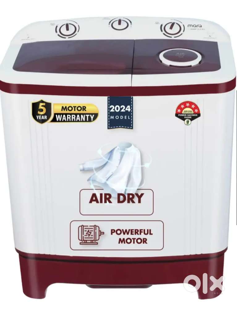 MarQ by Flipkart 6 kg 5 Star Rating Semi
Automatic Top Load White