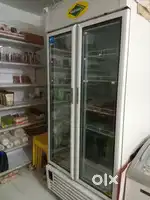 Western & ellanpro courve glass display freezer