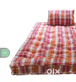 Box type Cotton Foldable Mattress – Firm Gadda for Floor - 2 nos