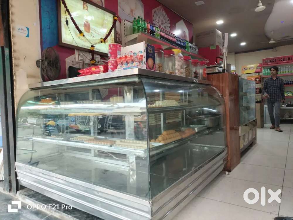 Sweet Display counter/ L shape Display counter / Glass Counter