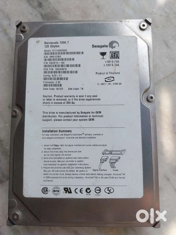 Seagate hard disk
