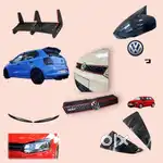 Polo spoilers mirror caps duffuser