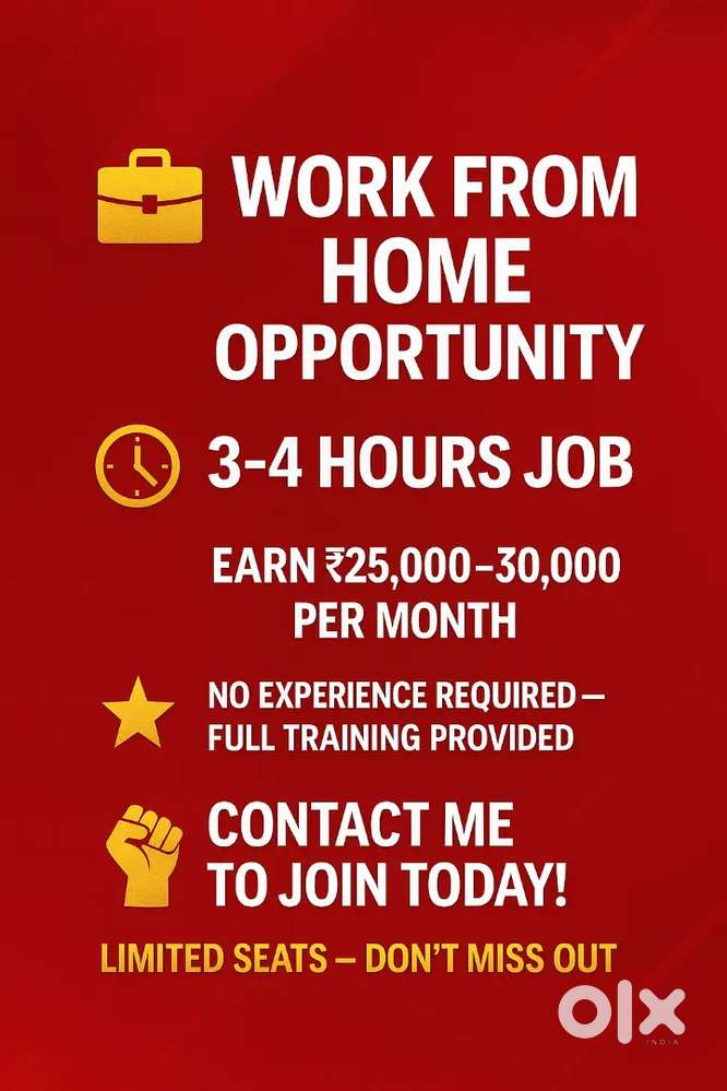 WORK FROM HOME FOR STUDENT , HOUSE WIFE AND JOB PERSONS
