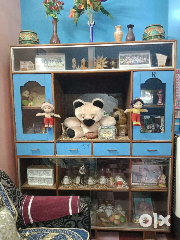 Wooden Showcase with Sunmica and Glasses (Price Negotiable)