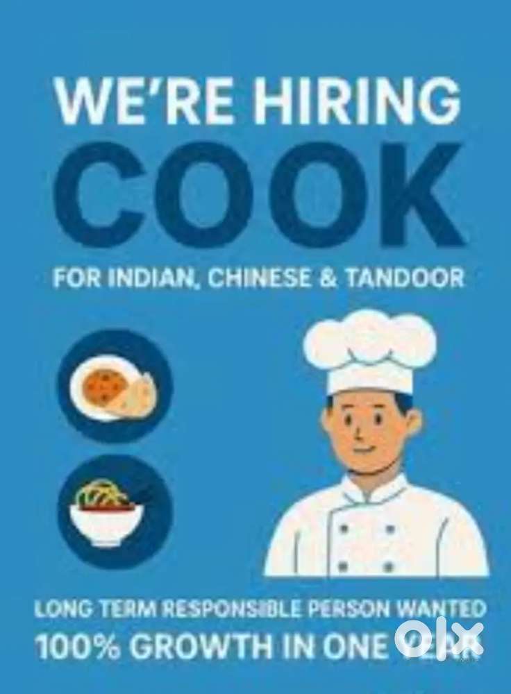 Urgently Need indian chinese cook for fast food stall