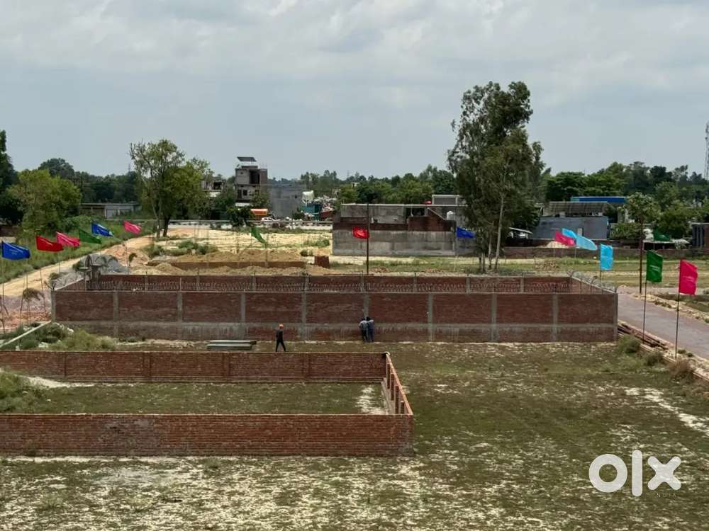 घर बनवा कर रहने योग्य जमीन लखनऊ में सुल्तानपुर रोड पर बैंक लोन केसाथ