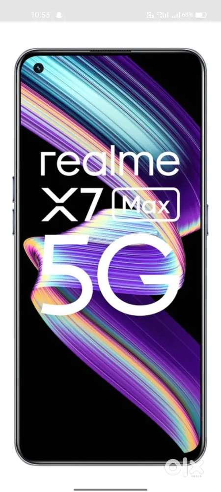 Realme x7 max 8/128 box adaptor cable available
