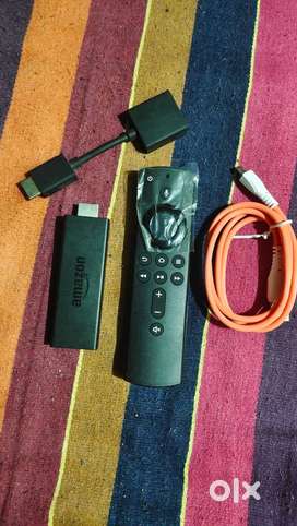 Amazon firestick tv HD with Alexa voice remote and cable and connector