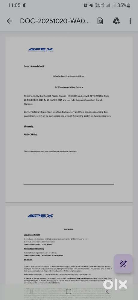Employment Documents