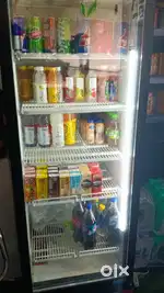 Cafe closing fridge, display counter, table, deep freezerfor sale