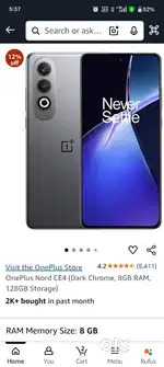 One Plus CE4 super condition. 10k Wale massage karke pareshan na kare