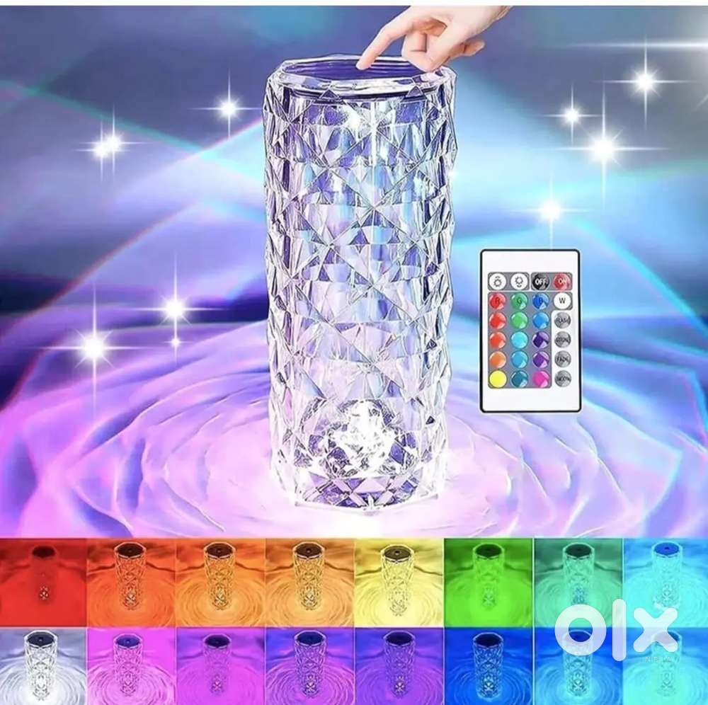 Table Crystal Rose Light 16 RGB Colour Change