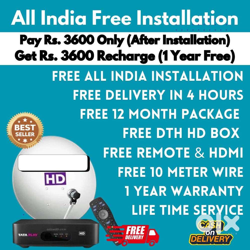 DISHTV ! AIRTEL DTH ! SUNDIRECT ! VIDEOCON D2H ! DTH CONNECTION HD BOX