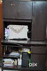 Wooden computer table