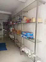 Steel and glass furniture for sale