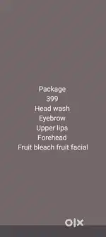 Beauty parlour home service available only for beauty only for ladies
