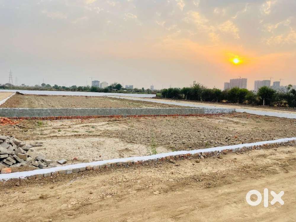 Residential plots available in easy installments in a gated society.